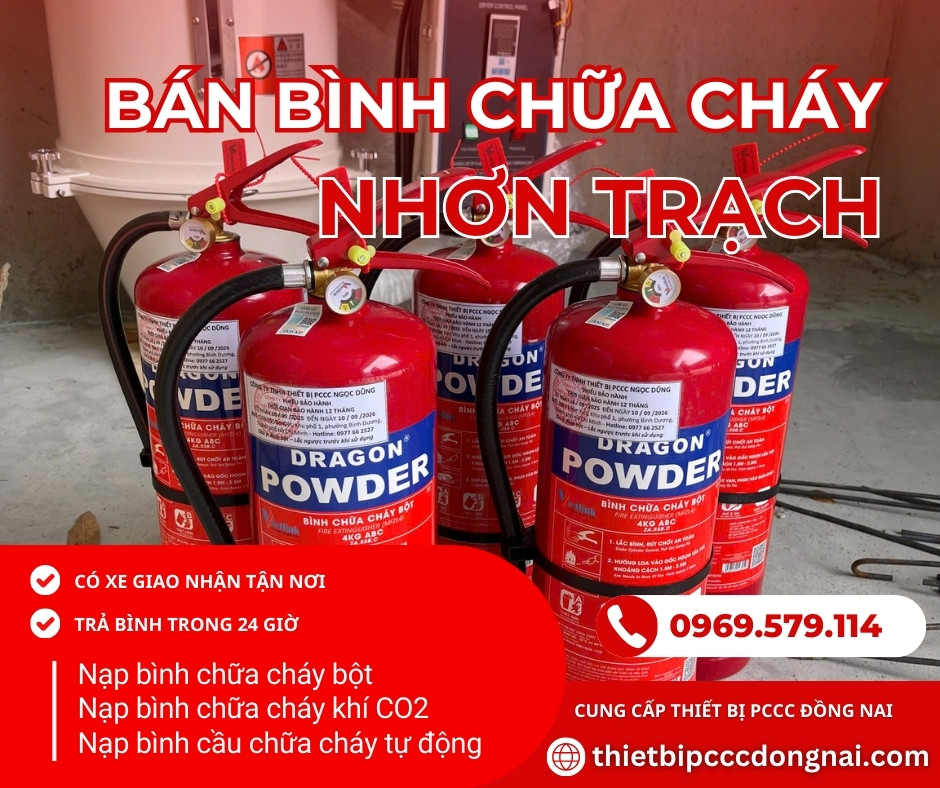 Bán bình chữa cháy ở Nhơn Trạch