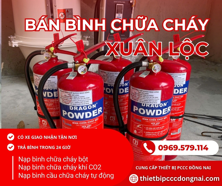 Bán bình chữa cháy ở Xuân Lộc