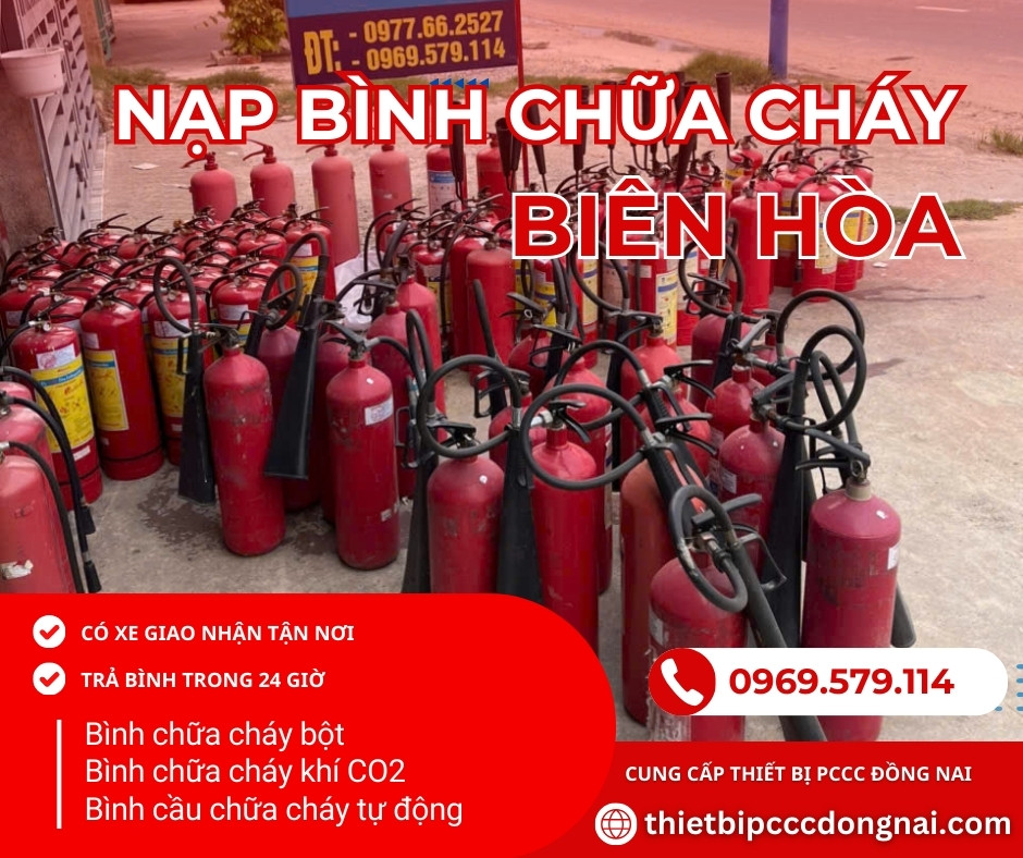 Nạp bình chữa cháy ở Biên Hòa