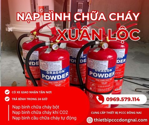 Nạp bình chữa cháy tại Xuân Lộc, Đồng Nai
