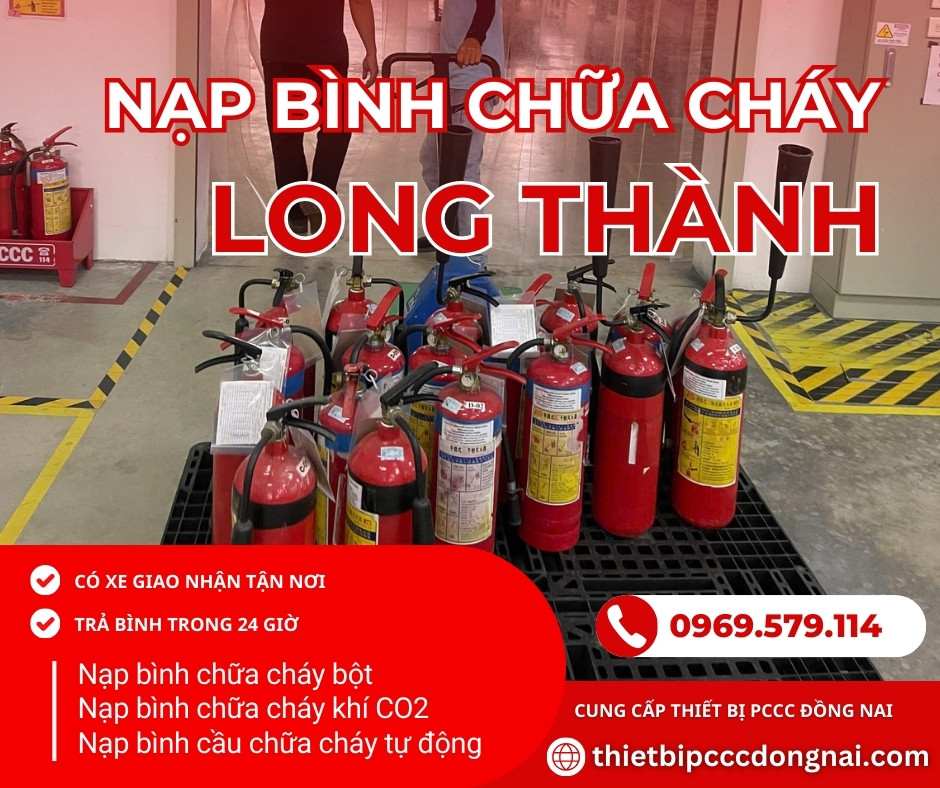 Nạp bình chữa cháy ở Long Thành