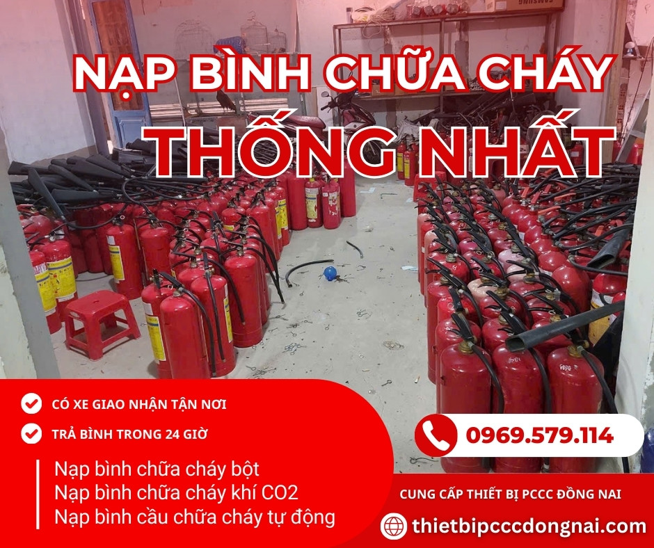 Nạp bình chữa cháy ở Thống Nhất