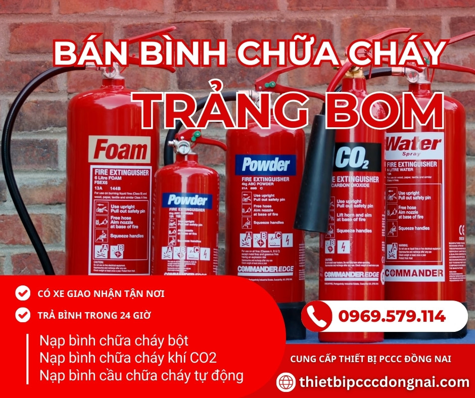 Bán bình chữa cháy ở Trảng Bom