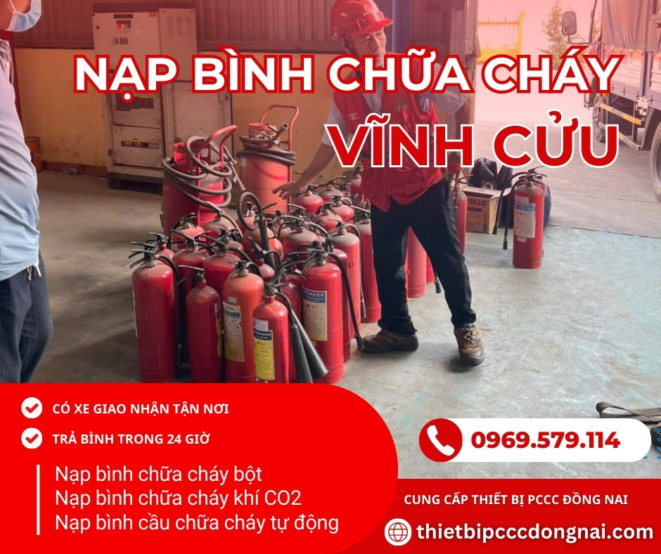 Nạp bình chữa cháy ở Vĩnh Cửu