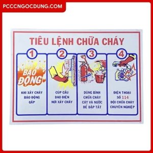 Tiêu lệnh chữa cháy 4 bước