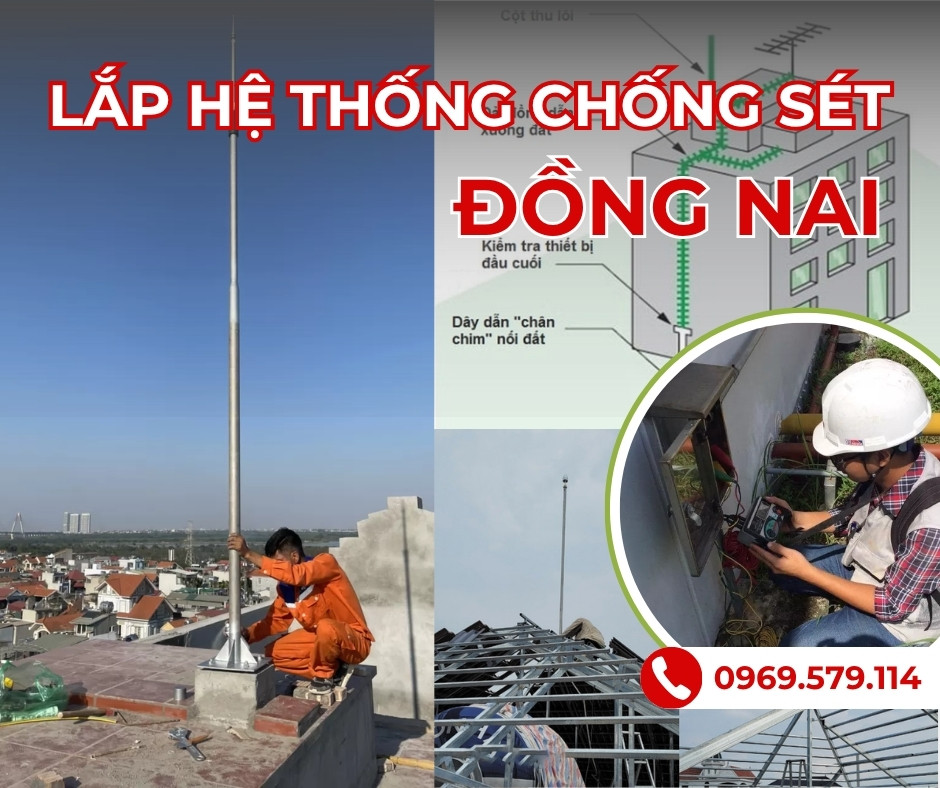 Lắp hệ thống chống sét tại Đồng Nai