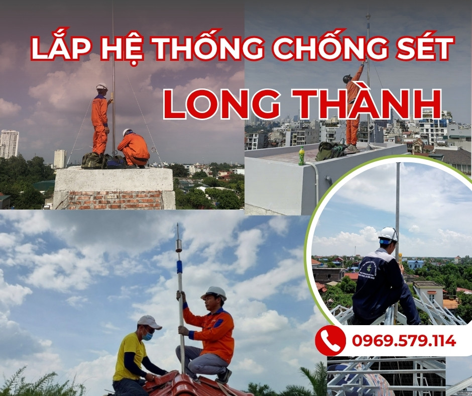 Lắp hệ thống chống sét tại Long Thành