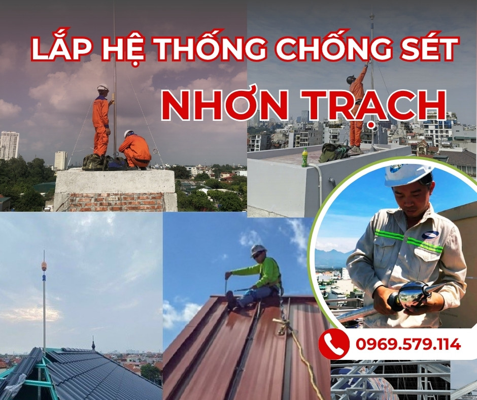 Lắp hệ thống chống sét tại Nhơn Trạch